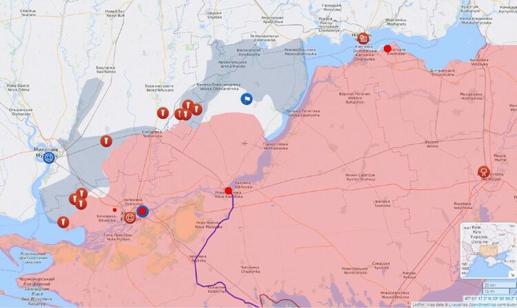 Украинската армия е отвоювала за по-малко от седмица над 400 кв. километра от Херсонска област