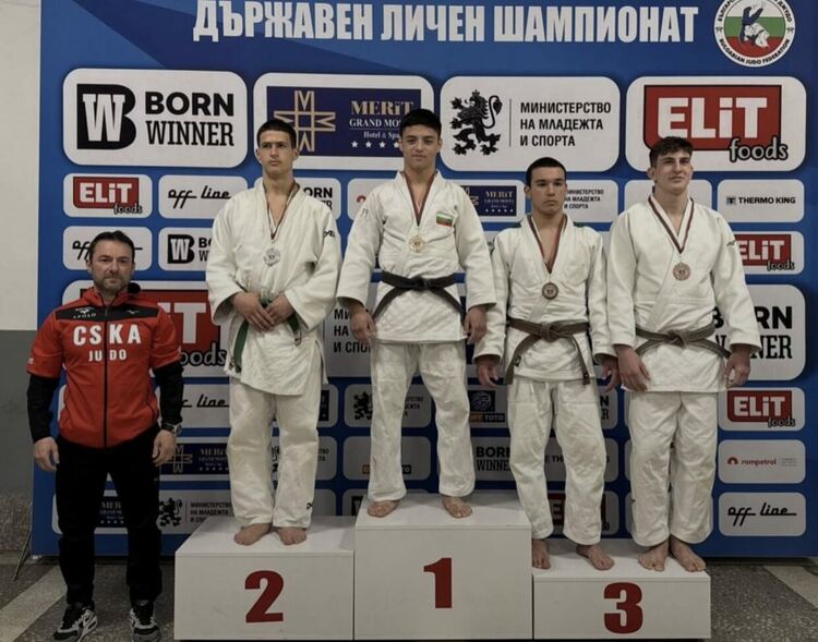 Джудистите на „Хасково“ с бронзови медали на Държавното до 23 г.