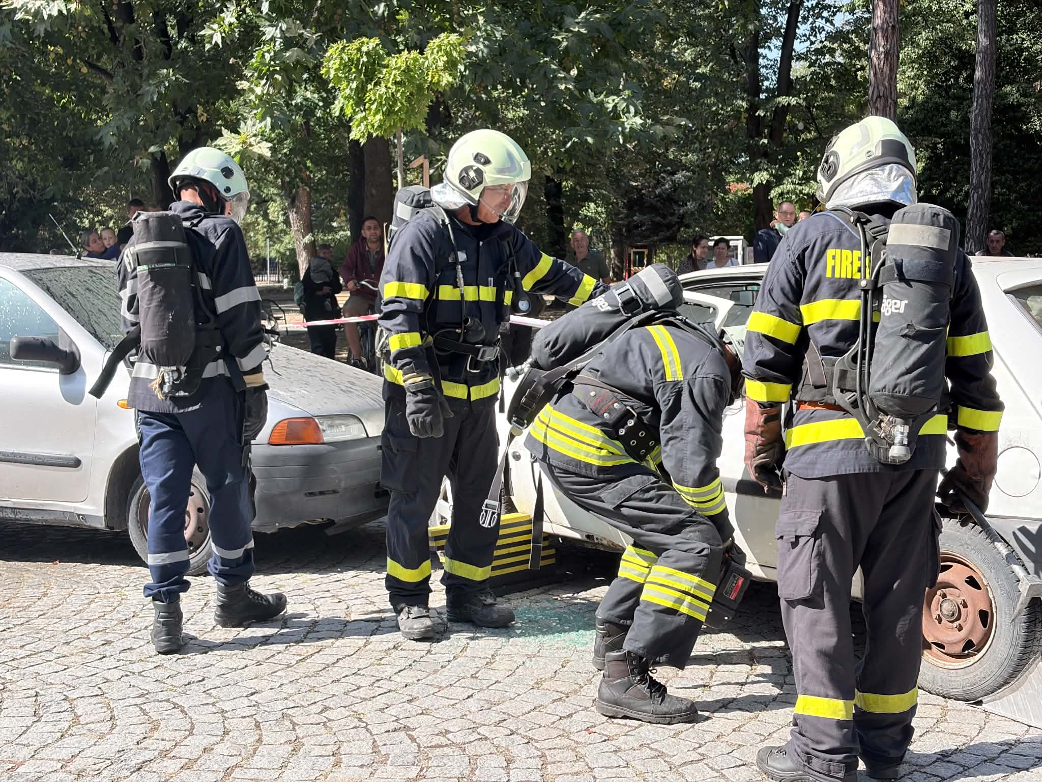 Симулация на ПТП и демонстрация на действията на пожарната